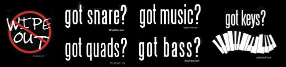 Drum T-shirts - Music T-shirts
